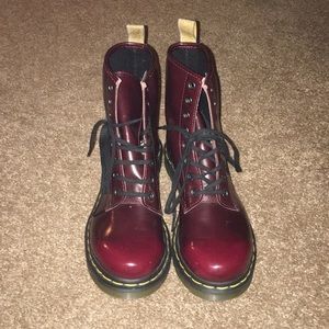 cherry red dr. martens